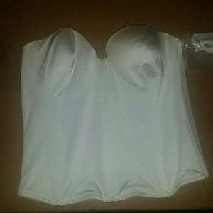white lingerie  bustier